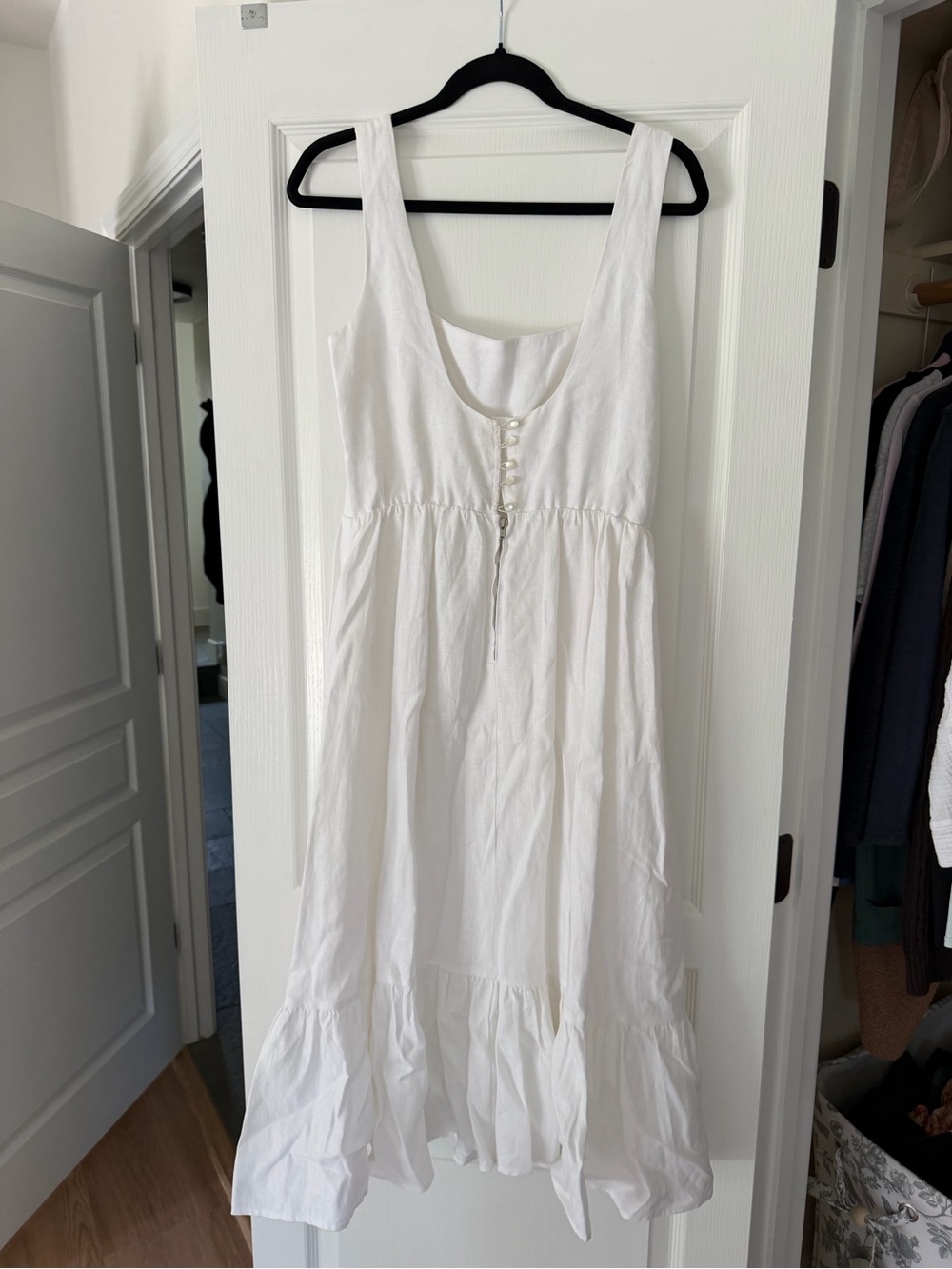 Reformation White Bucatini Linen Dress - Picture 4 of 7